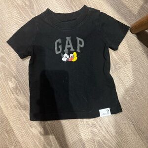 GAP Kids Black T-Shirt with Mickey Mouse Design